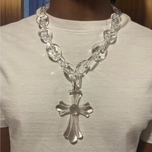 Acrylic Cross Necklace